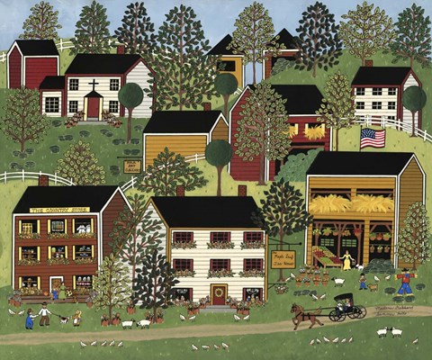 Framed Summer Hills Print