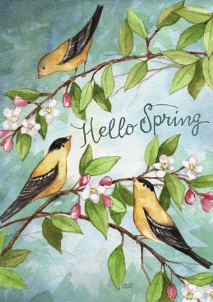 Framed Hello Spring Print