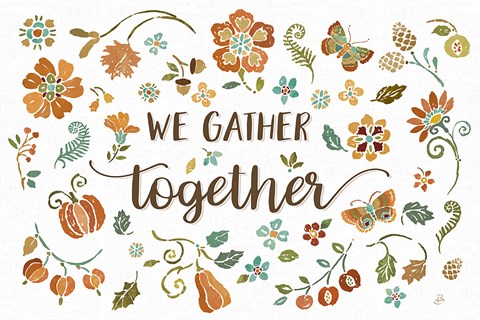 Framed Autumn Impressions I Print