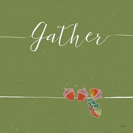 Framed Underlined Fall VI Color Print