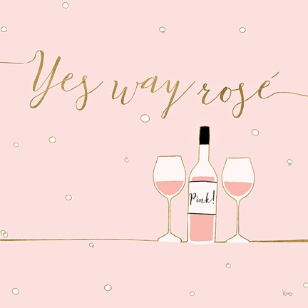 Framed Underlined Bubbly VI Pink Print