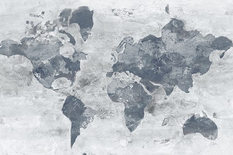 Framed Golden World Neutral Print