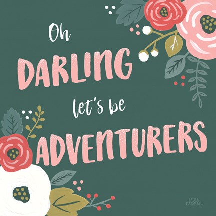 Framed Wildflower Daydreams V Print