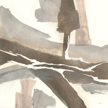 Framed White and Placid I Print