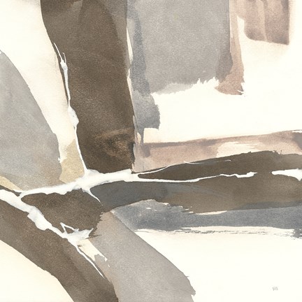 Framed White and Placid II Print