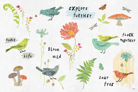 Framed Wild Wings IX Print