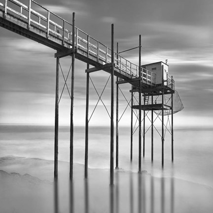 Framed Sea Geometry 3 Print