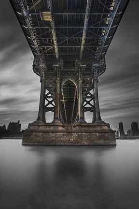 Framed Manhattan Bridge 2 pop Print