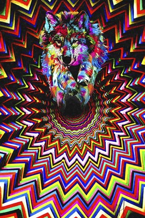 Framed Wolf Run Print