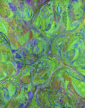 Framed Green Labyrinth (1) Print