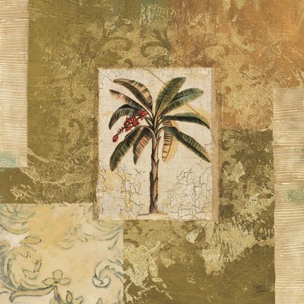 Framed Palm Patchwork II Print