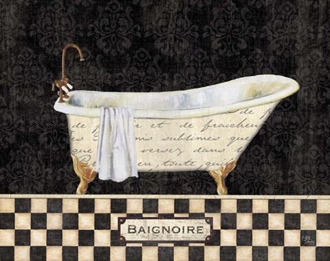 Framed French Bathtub II Print