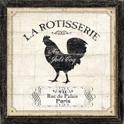 Framed French Market II Print