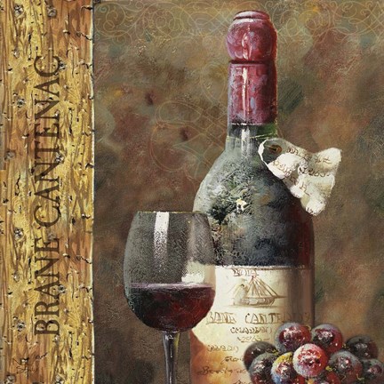 Framed Wine Collection IV Print