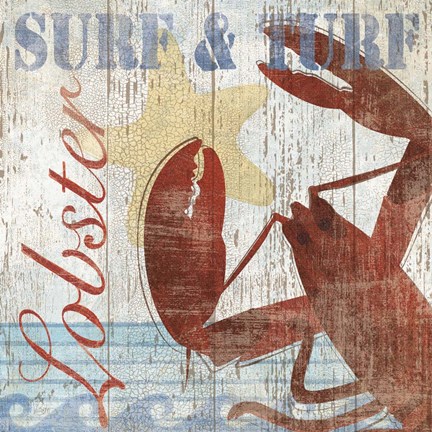 Framed Seafood II Print