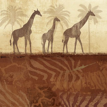 Framed Jungle Family I Print