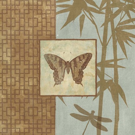 Framed Asian Wind I Print