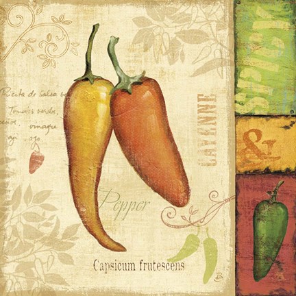 Framed Hot &amp; Spicy II Print