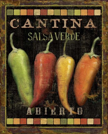 Framed Cantina I Print