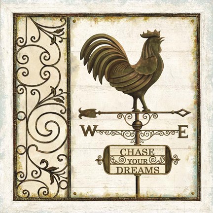 Framed Weathervane Wisdom II Print