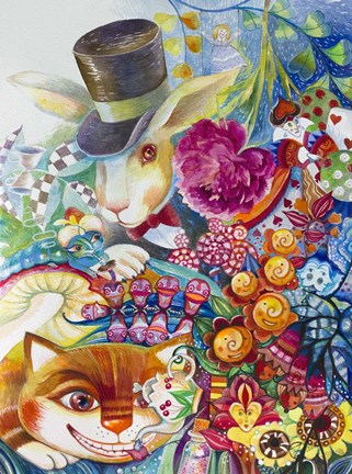 Framed Alice In Wonderland Print