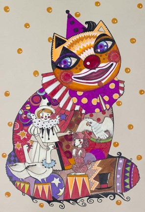 Framed Clown 3 Print