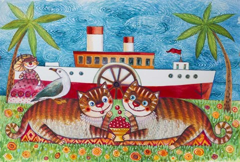 Framed La Mer  Qu&#39;on Voit Danser.. Print