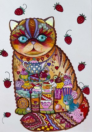 Framed Tea And Cupcakes 3 Print