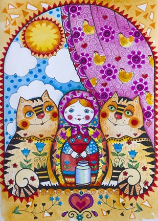 Framed Bookends Print