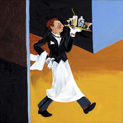 Framed Cocktail Garcon Print