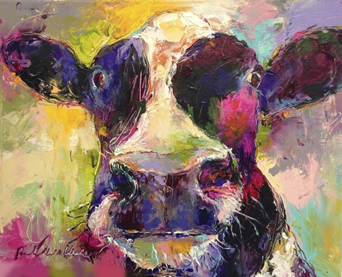 Framed Cow 3 Print