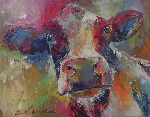 Framed Cow 4 Print