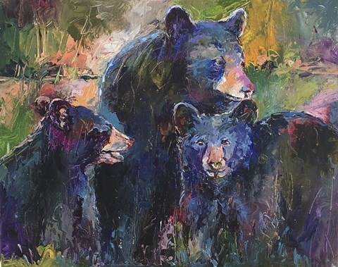 Framed Bear Family Print