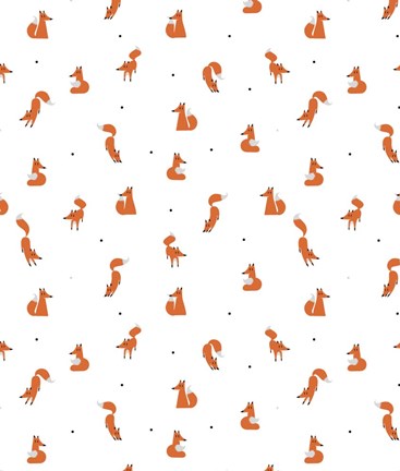 Framed Winter Foxes Print