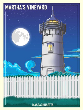 Framed Martha&#39;s Vineyard Print