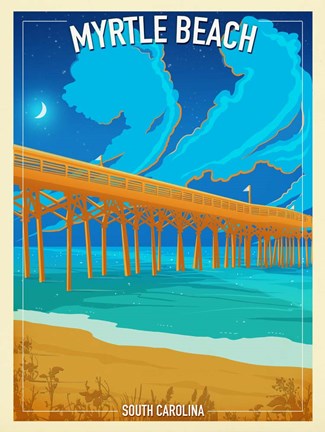 Framed Myrtle Beach Print