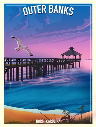 Framed Outer Banks Print