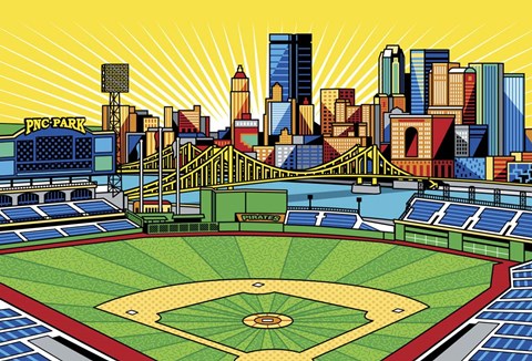 Framed PNC Park Pittsburgh Print