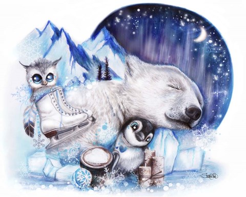 Framed Dreaming of Winter Print