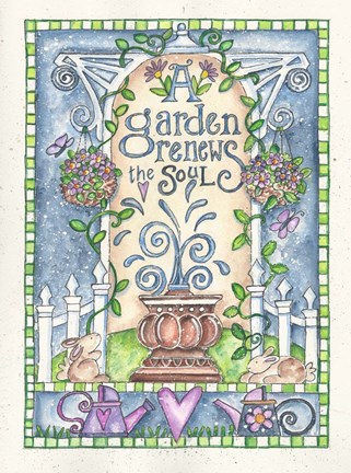 Framed Garden Renews The Soul Print