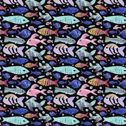 Framed Coastal Pattern 1 Print