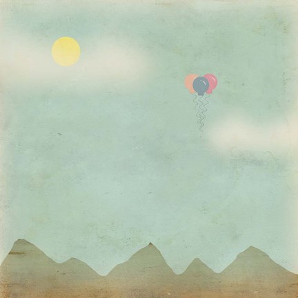 Framed Over the Mountains Print