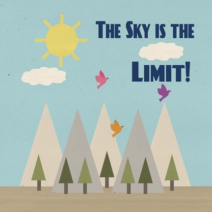 Framed Sky Is The Limit Print