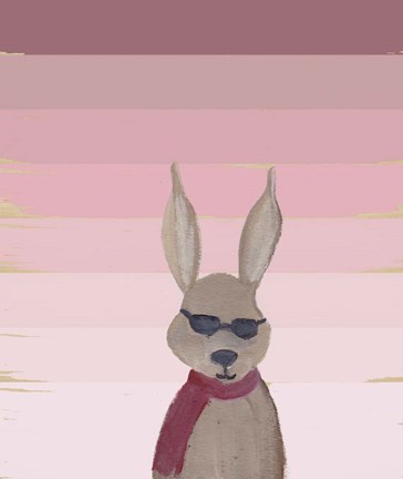 Framed Hipster Rabbit Print