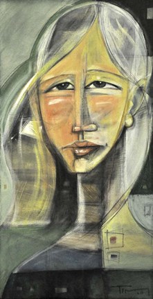 Framed Young Woman Print