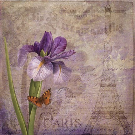 Framed Ville de Paris I Print