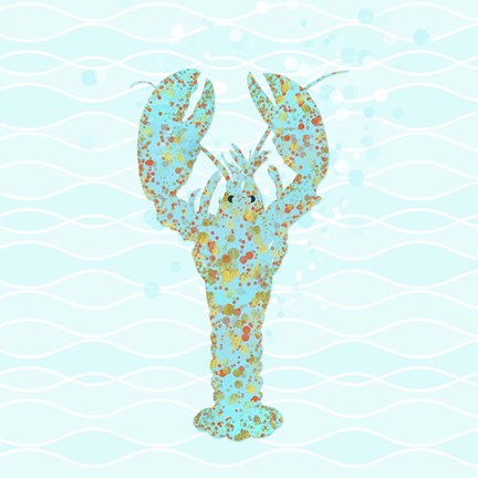 Framed Leonardo Lobster Print