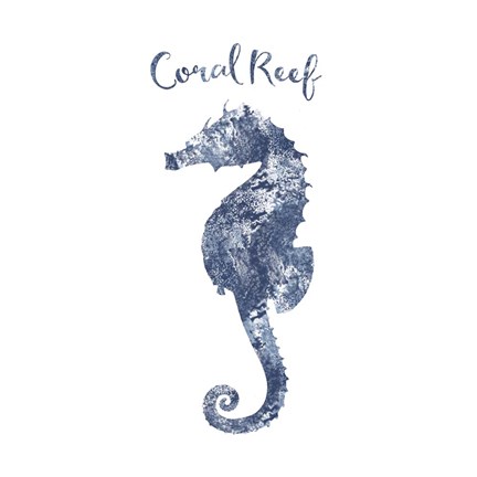 Framed Seahorse Coral Reef Print