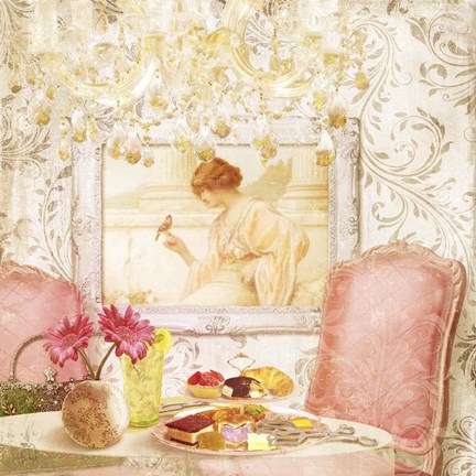 Framed Hotel Regina Paris Tearoom Lunch Print