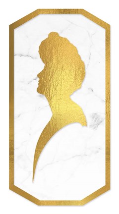 Framed Gibson Girl Cameo Long left Print